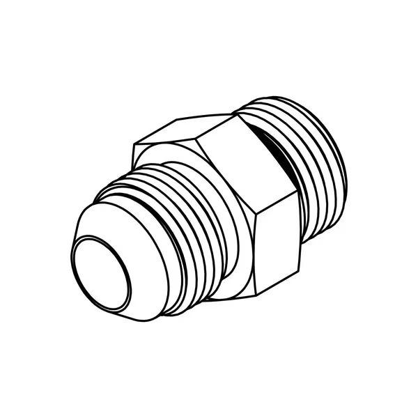 Hydraulic Fitting-Restricted4MJ-6MOR-R.062-BZ, Tompkins, Mfr#: RST6400-04-06-R.062